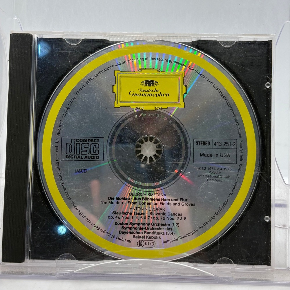 Deutsche Grammophon Smetana The Moldau Dvorak Slavonic Dances CD 413 251-2 USA